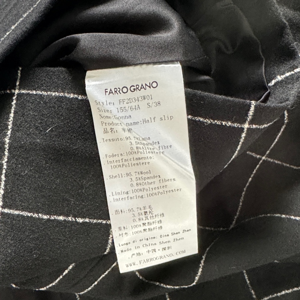 Chic Black Grid Pattern Mini Skirt - image 4